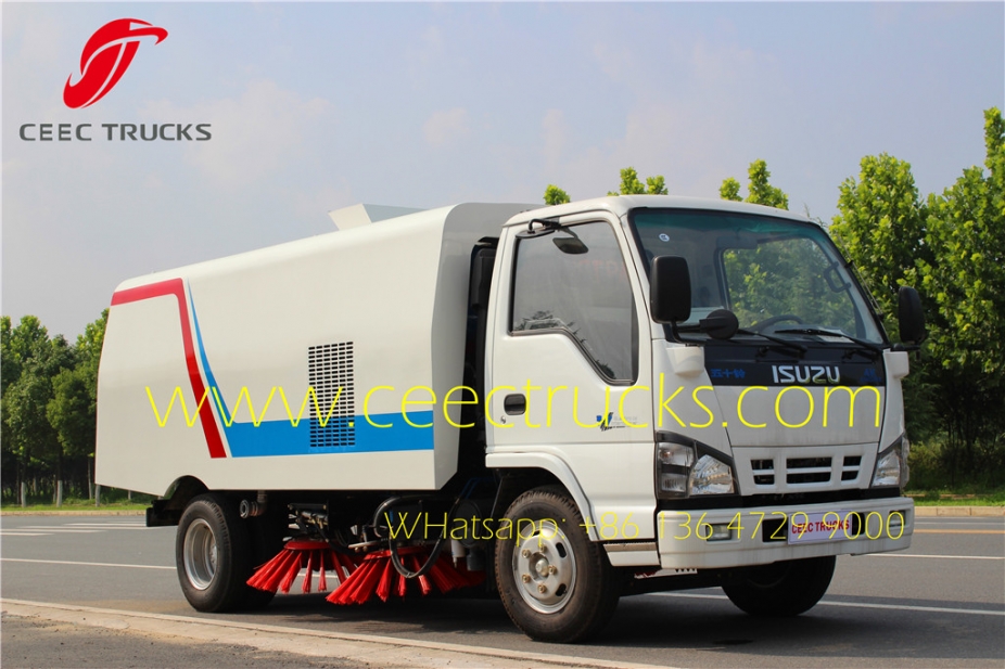 best isuz 4 CBM road sweeper truck