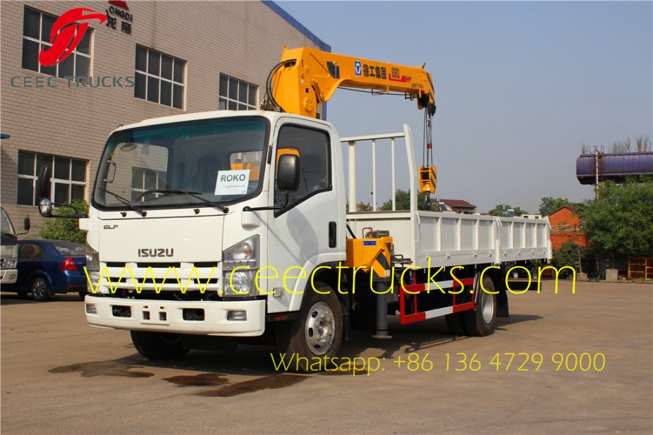 best isuzu 6300kg boom crane mounted truck