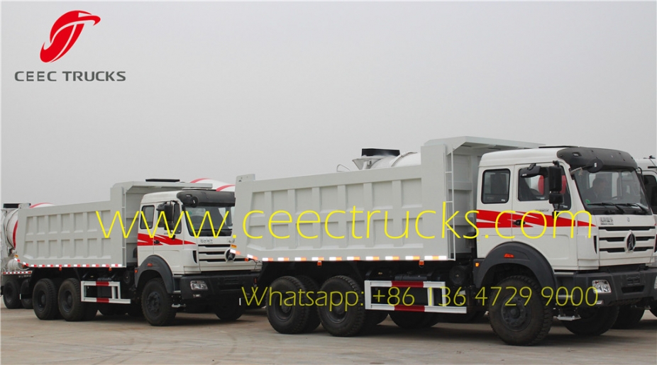 beiben 10 wheeler tipper cargo truck supplier