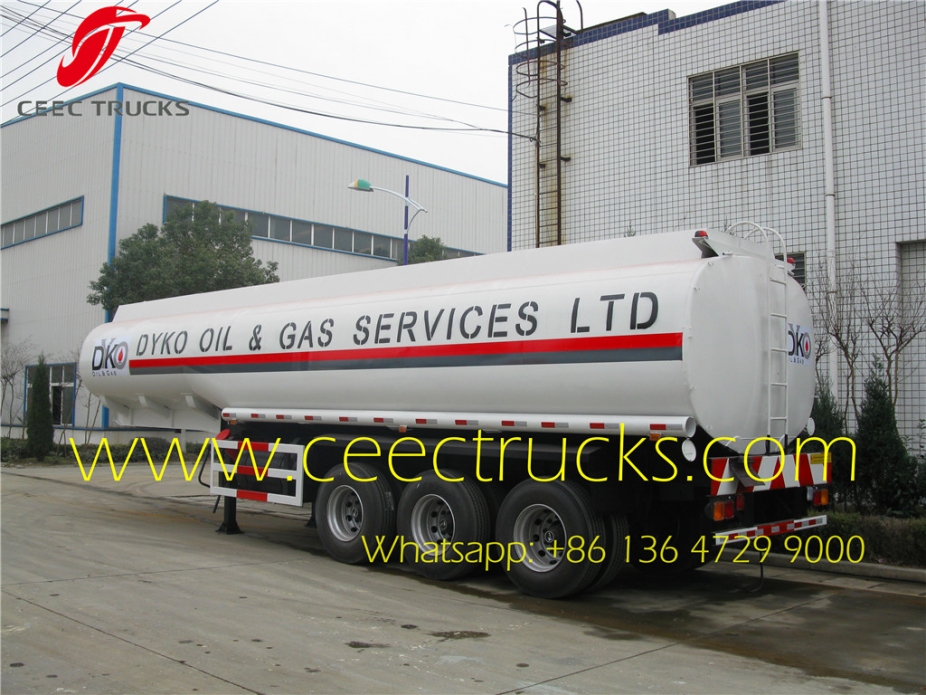 2016 newly 35CBM fuel tanker semitrailer export Nigeria