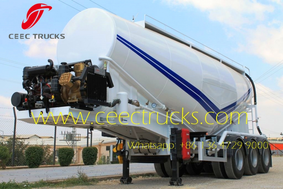 Togo 50 CBM cement bulk tanker semitrailer supplier