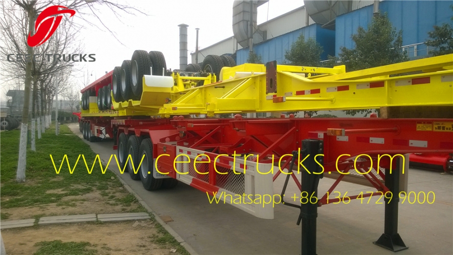 70T Bogie suspension trailer hot sale in Africa countries