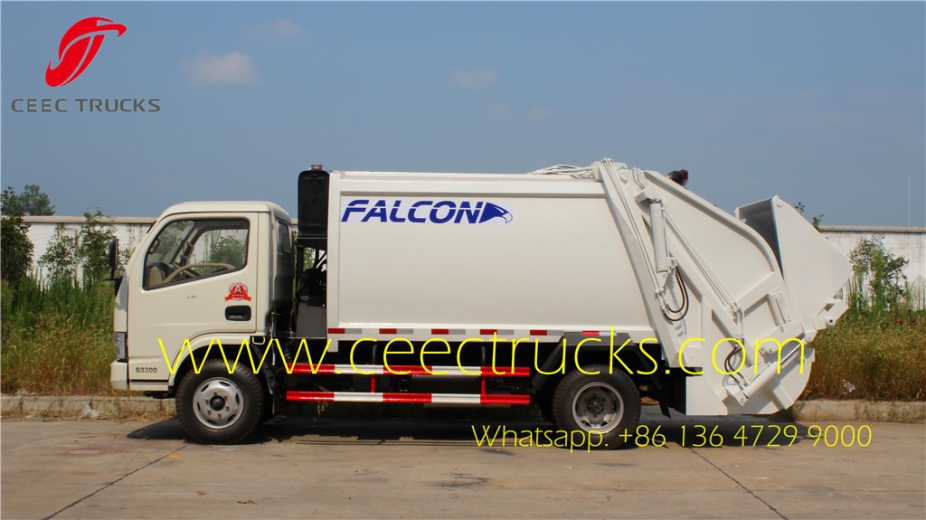 Dongfeng 4000 ltrs trash compactor trucks export Ecuador