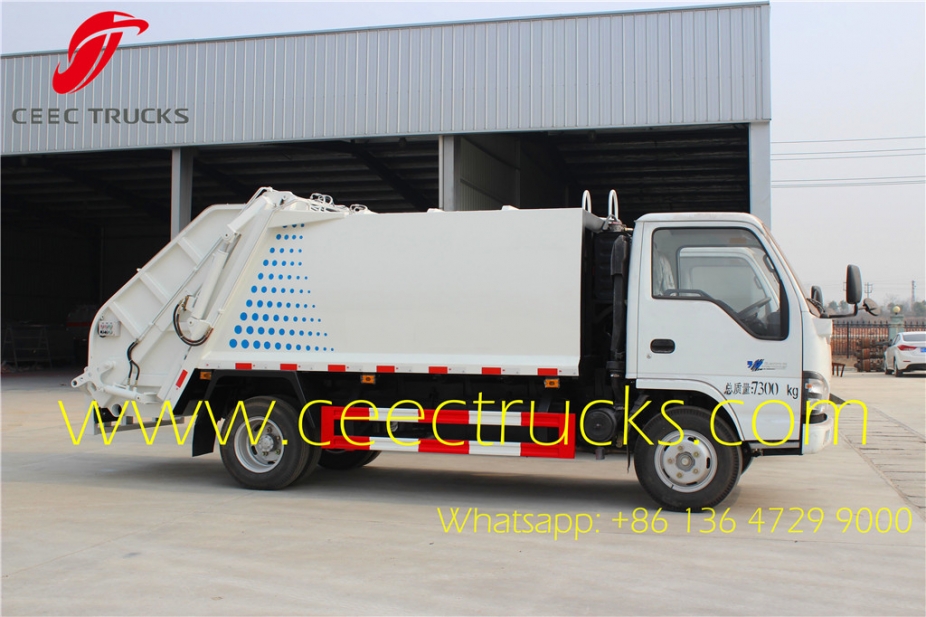 ISUZU 4 CBM refuse compactor truck supplier