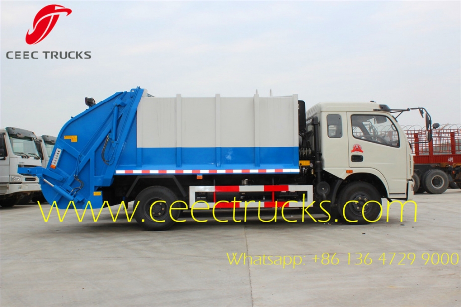 small 8 cbm dongfeng compactor refuse trucks hot sale