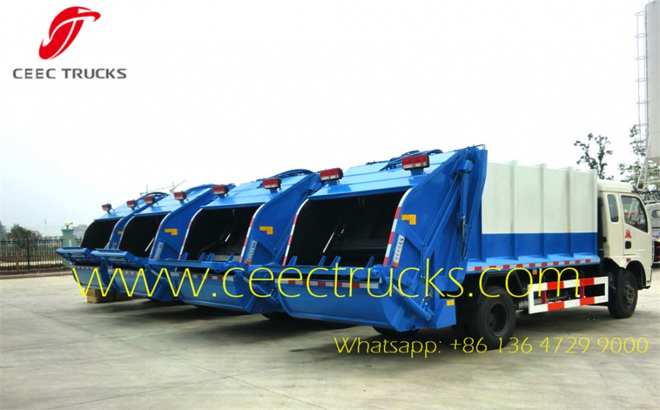 small 8 cbm dongfeng compactor refuse trucks hot sale