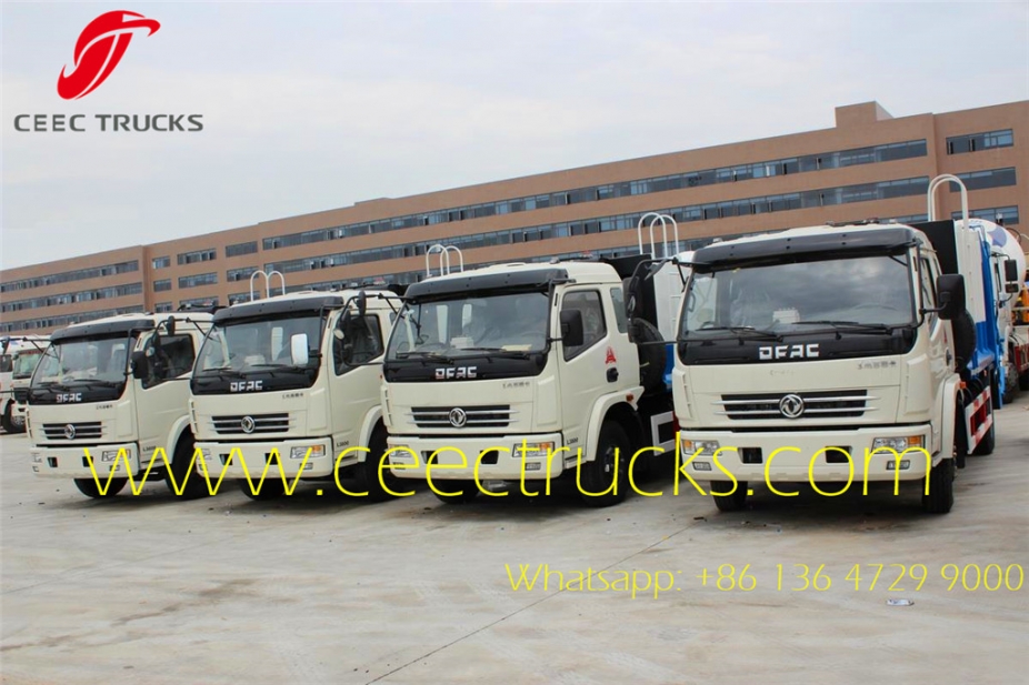 small 8 cbm dongfeng compactor refuse trucks hot sale