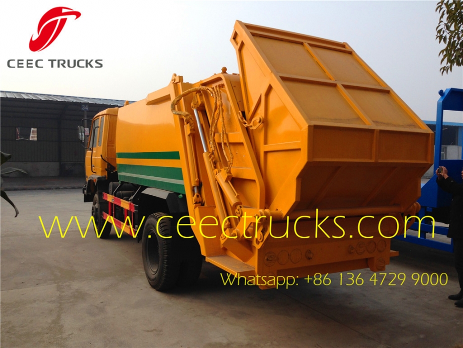 Refuse compactor trucks dongfeng 9 CBM trash compressor