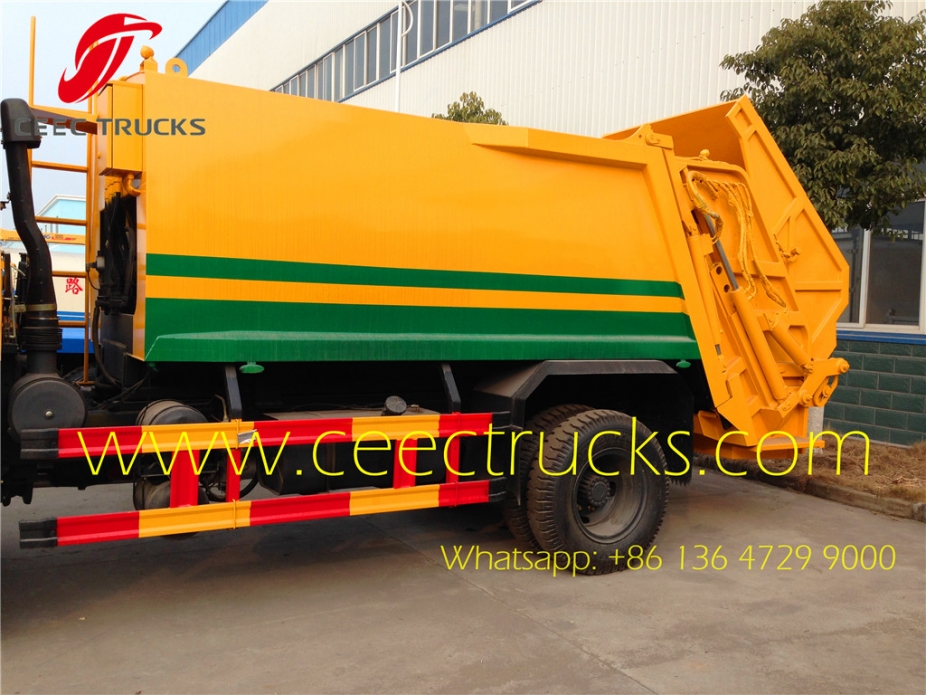 Refuse compactor trucks dongfeng 9 CBM trash compressor