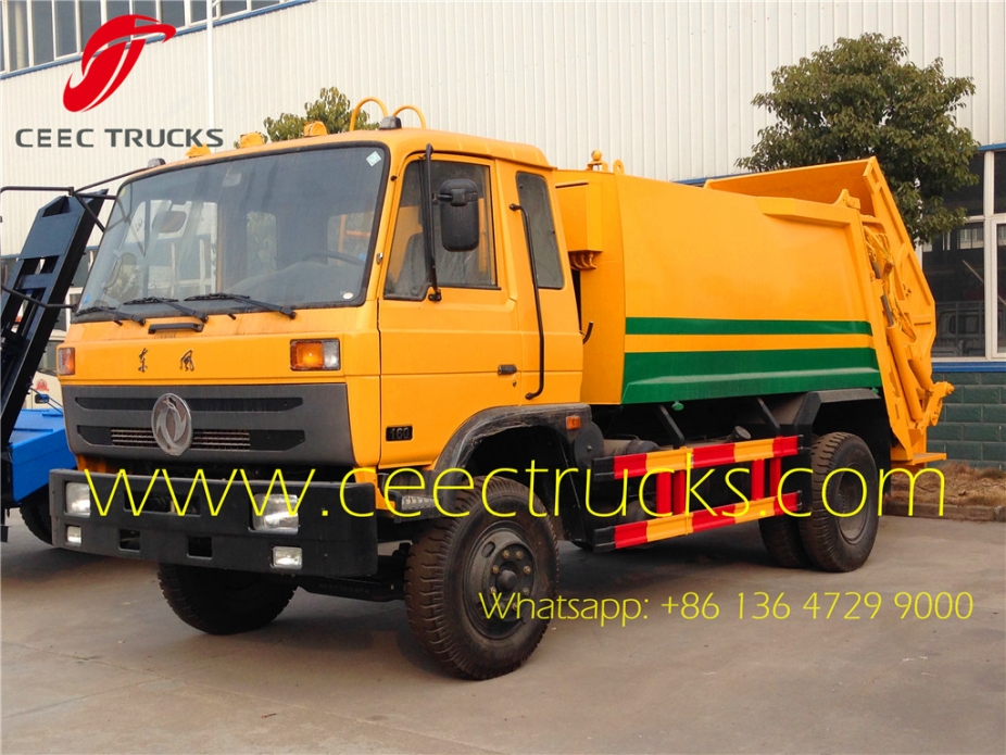 Refuse compactor trucks dongfeng 9 CBM trash compressor