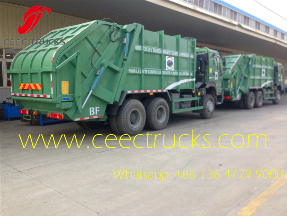 howo 336HP china garbage truck 20 CBM capacity waste management vehicle