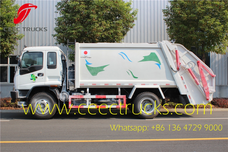 ISUZU 10000 liters refuse compression trucks low price