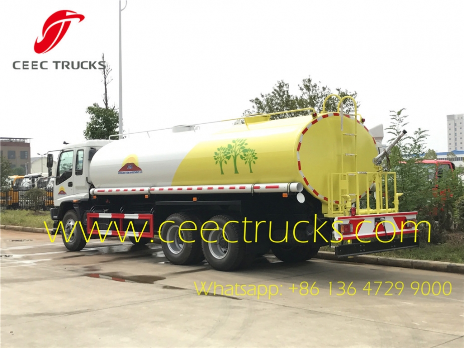 Mongolia customer buy 4 units ISUZU FVZ fuel trucks on sale