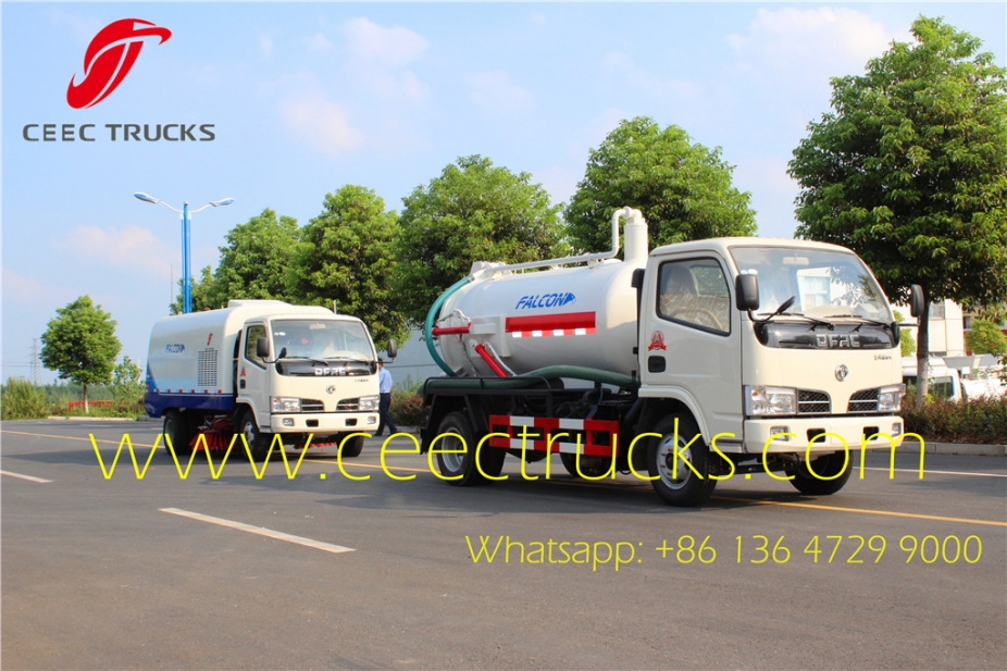 Manufacturer supply dongfeng 4CBM cesspit emptier truck lowest price