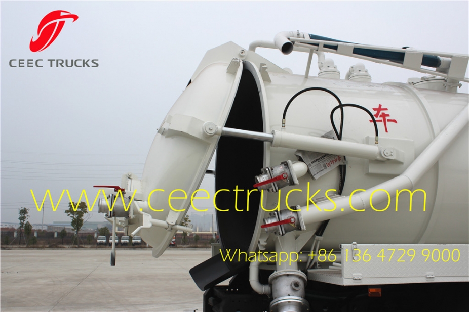 Dongfeng / ISUZU vacuum sewage suction truck 12cbm withe colour for UN