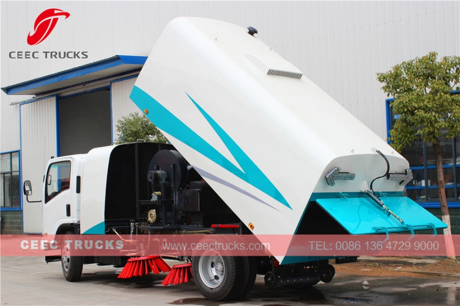 Best quality ISUZU 8000L road sweeper truck