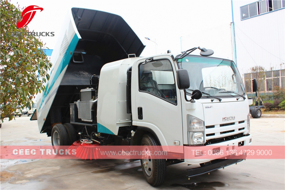 Best quality ISUZU 8000L road sweeper truck