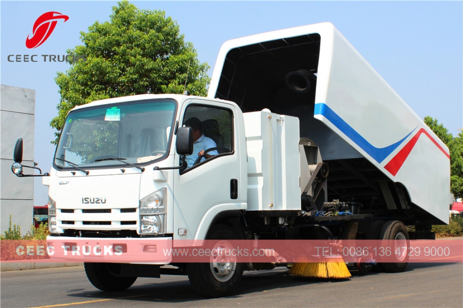 2017 sale ISUZU 8000L road sweeper truck