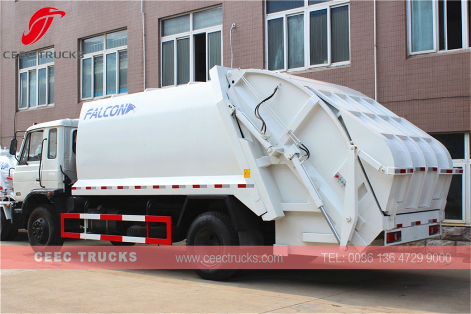 DongFeng 14 CBM waste compactor truck on sale