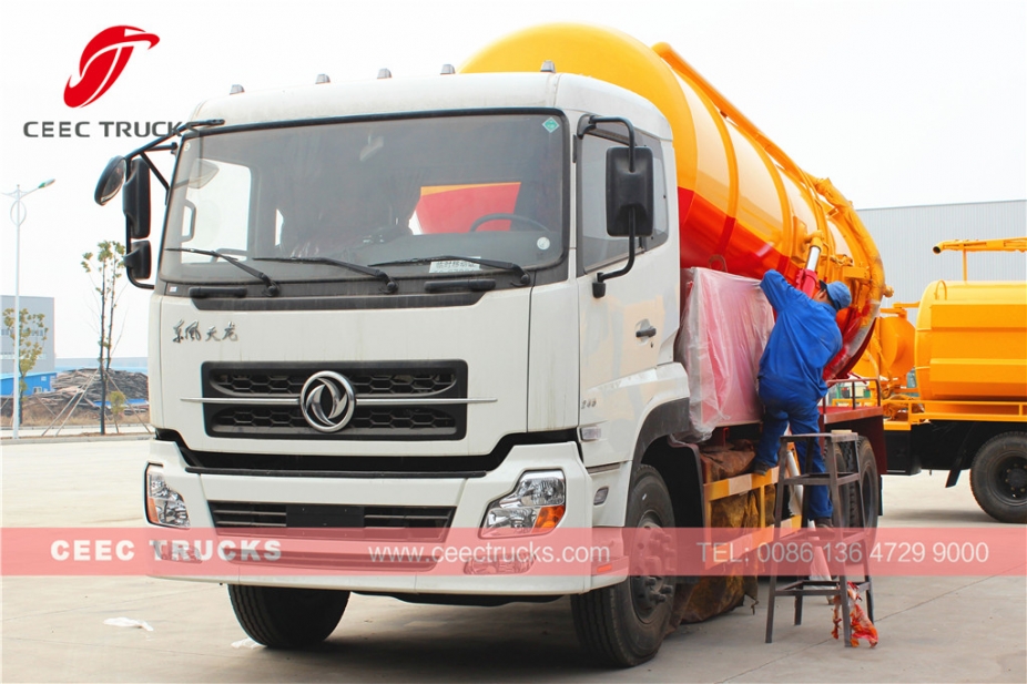 Dongfeng 16CBM Vakuum-Abwassersaugtankwagen