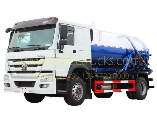 HOWO RHD model 10,000L vacuum sewer truck – CEEC Trucks