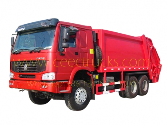 Howo 18 CBM refuse compressor truck for sale – CEEC Trucks