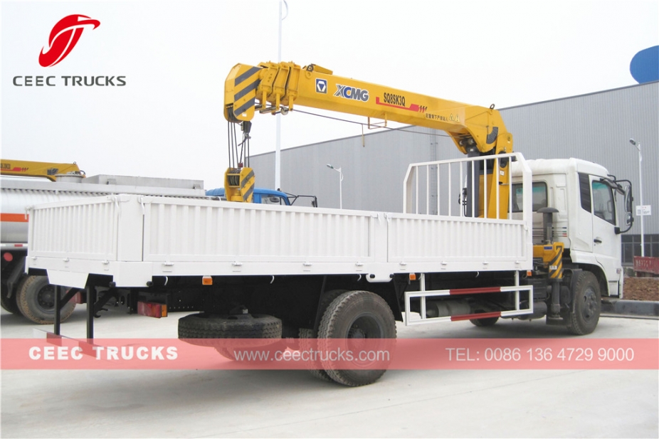 DONGFENG 8T boom crane trucks for sale