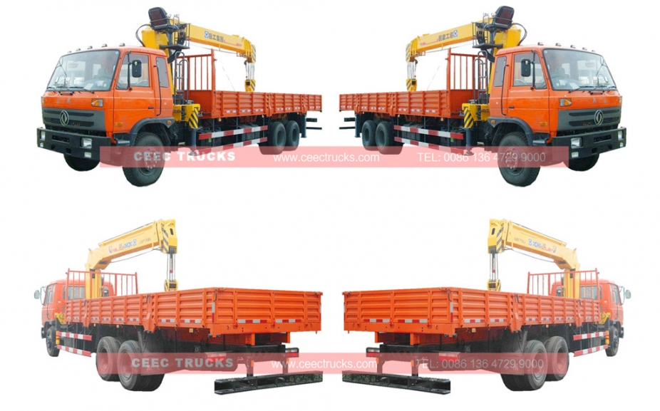 Telescopic 14T mounted boom crane trucks