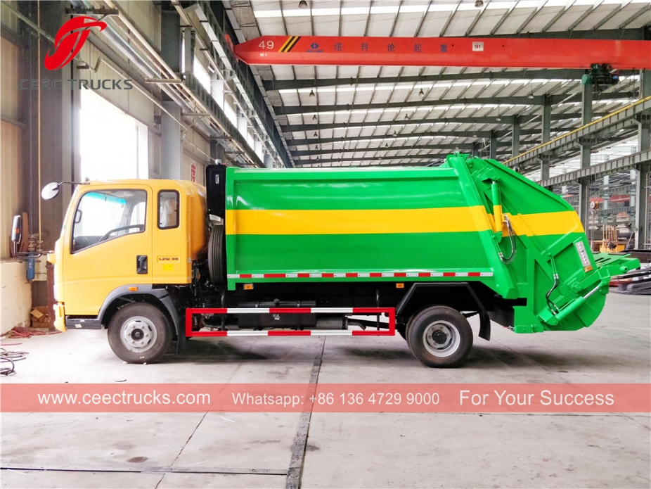 HOWO 8cbm RHD-Verdichter-LKW