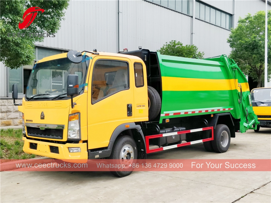 HOWO 8cbm RHD-Verdichter-LKW