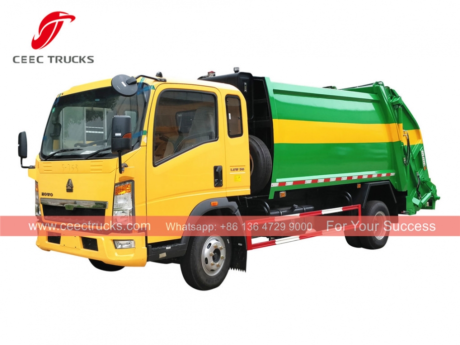 HOWO 8cbm RHD-Verdichter-LKW