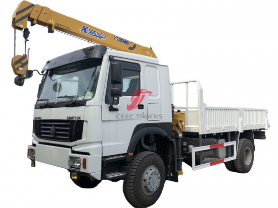 4Tons Telescopic Crane Truck HOWO – CEEC Trucks