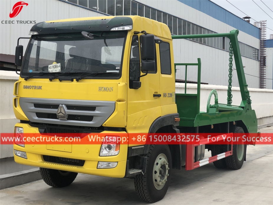 SINOTRUK 10CBM Skip Loader truck to Africa