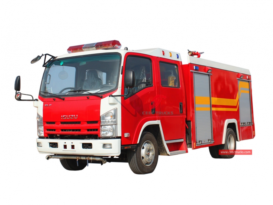 ISUZU 700P Water Tank Fire Truck – CEEC Trucks