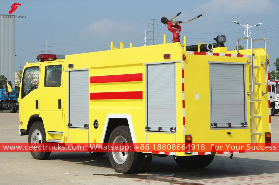 ISUZU 4+1CBM Wasserschaum-Feuerlöschfahrzeug