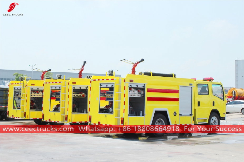 ISUZU 4+1CBM Wasserschaum-Feuerlöschfahrzeug