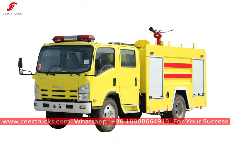 ISUZU 4+1CBM Wasserschaum-Feuerlöschfahrzeug