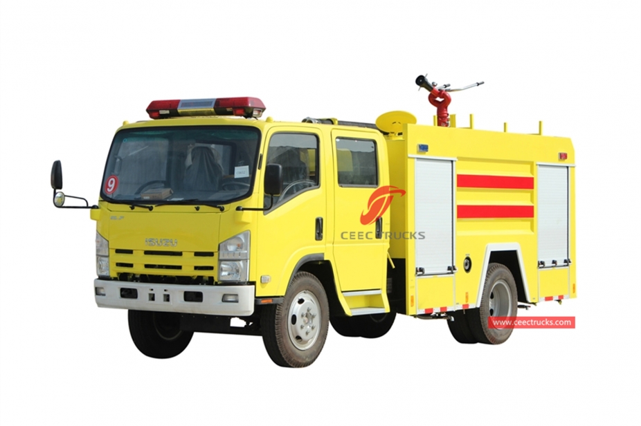 ISUZU 4+1CBM Wasserschaum-Feuerlöschfahrzeug