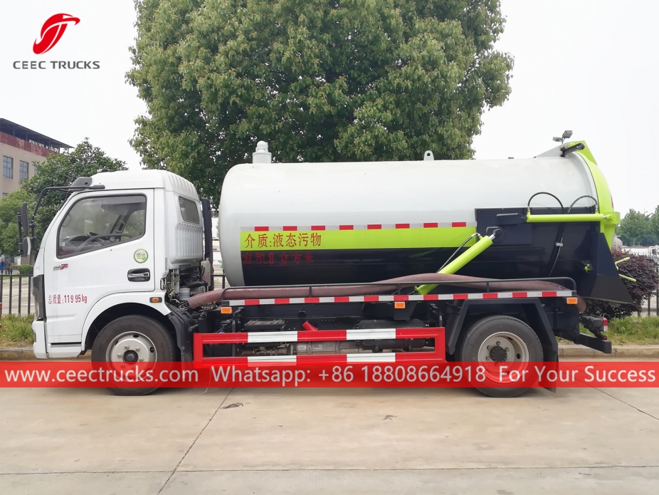 8.000 Liter Vakuum-Abwassersaugwagen DONGFENG