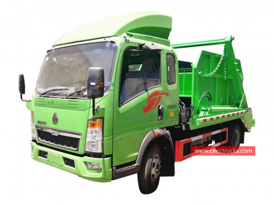 6CBM Swing arm garbage truck HOWO – CEEC Trucks