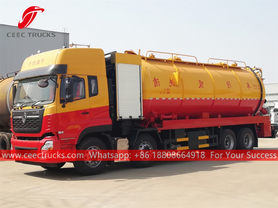 10+18 CBM kombinierter Jetting-Vakuum-LKW DONGFENG