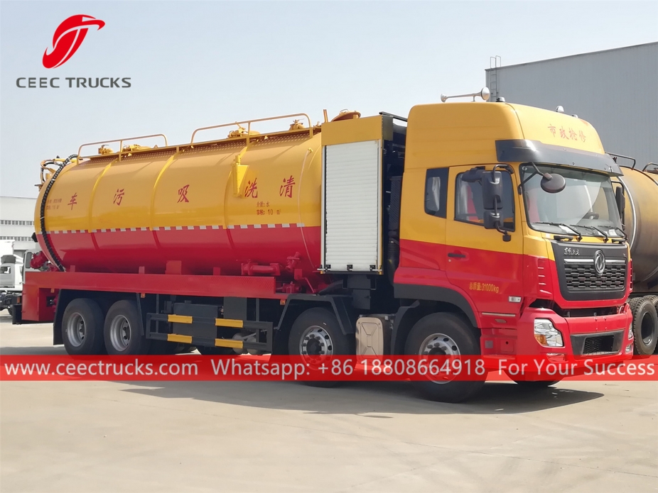 10+18 CBM kombinierter Jetting-Vakuum-LKW DONGFENG