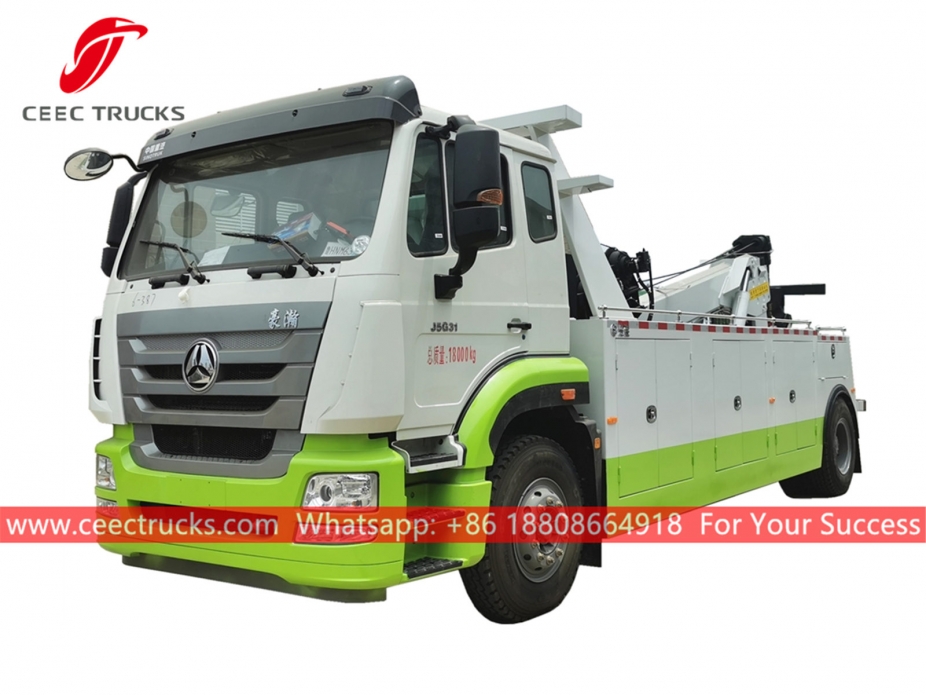 SINOTRUK Road Wrecker Abschleppwagen