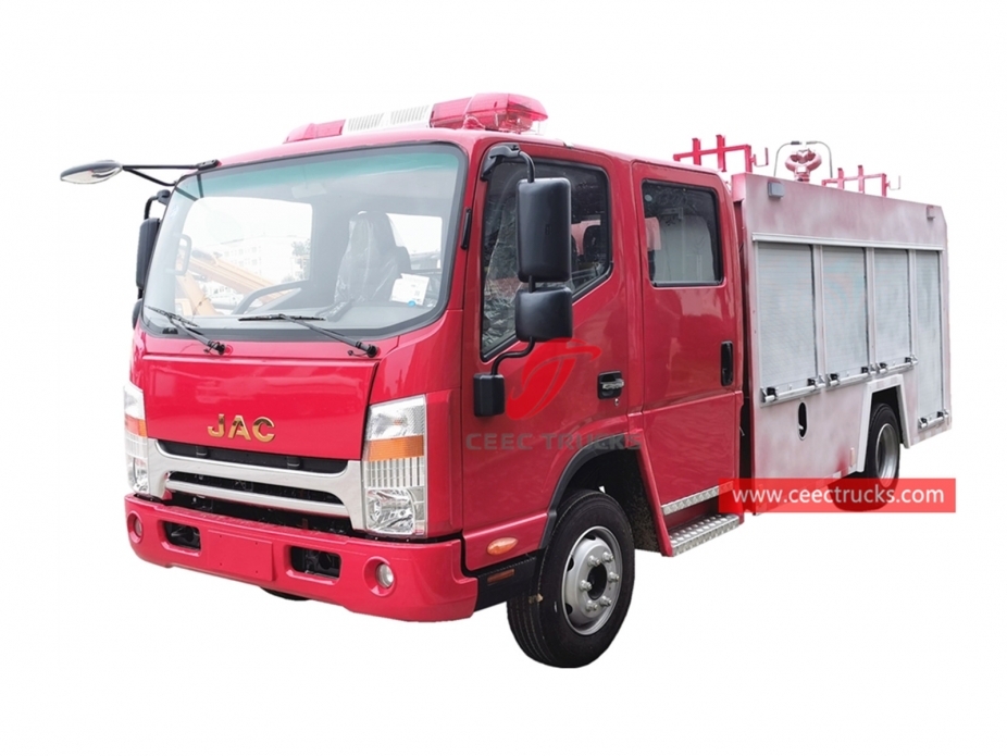 JAC 3CBM Water Tank Fire Truck – CEEC Trucks