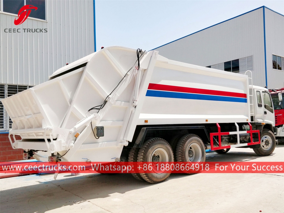 european standard 20,000 liters refuse compactor truck upper body