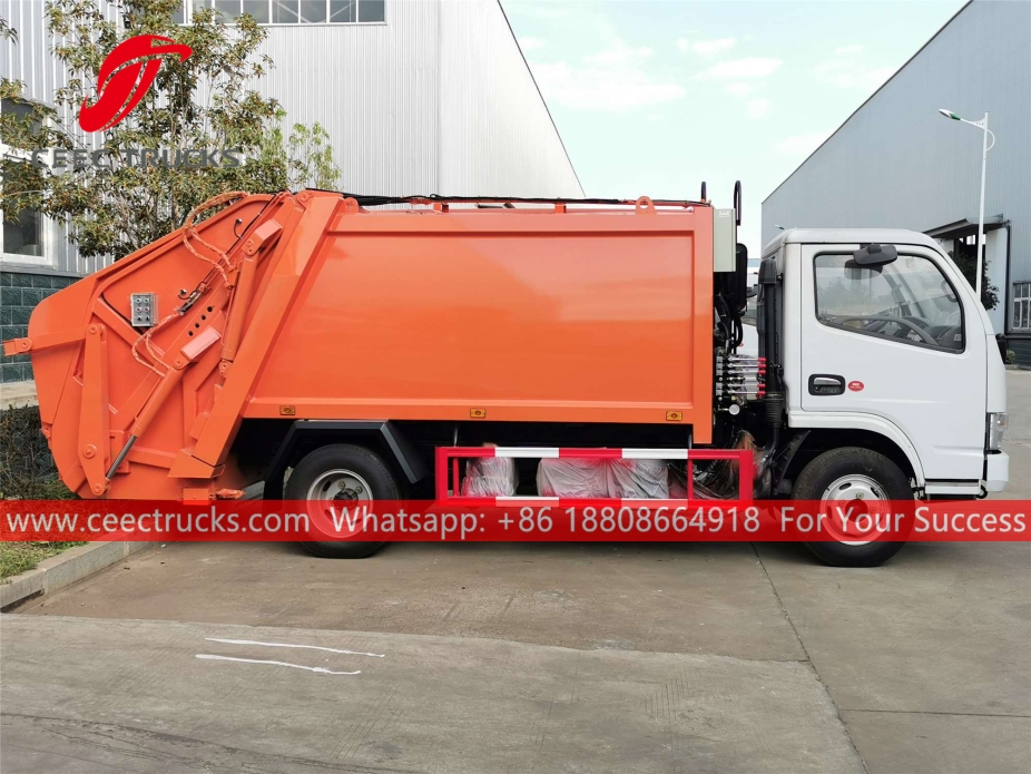 european standard 6,000 liters refuse compression truck upper body