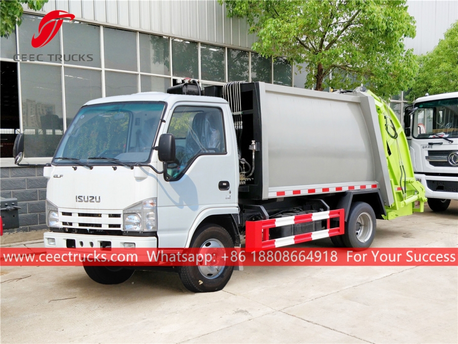 Brand new ISUZU 4CBM Waste compressor truck for sale