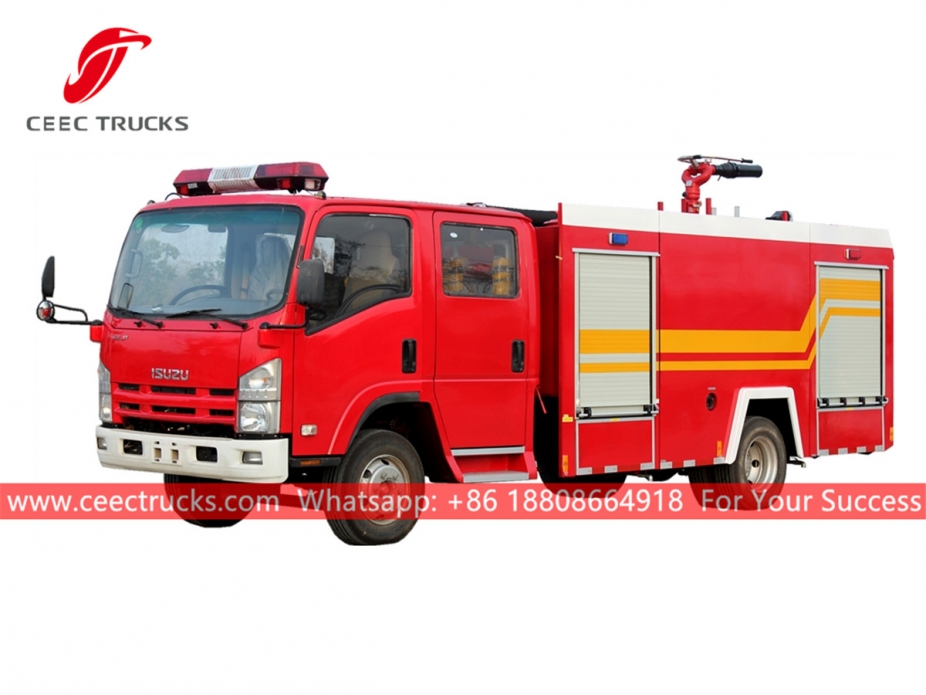 ISUZU 4+1CBM fire fighting truck