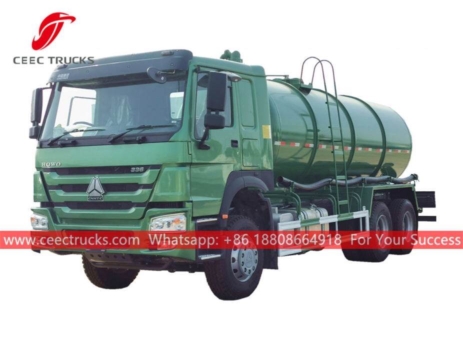 HOWO 336HP 20,000liters vacuum tanker truck