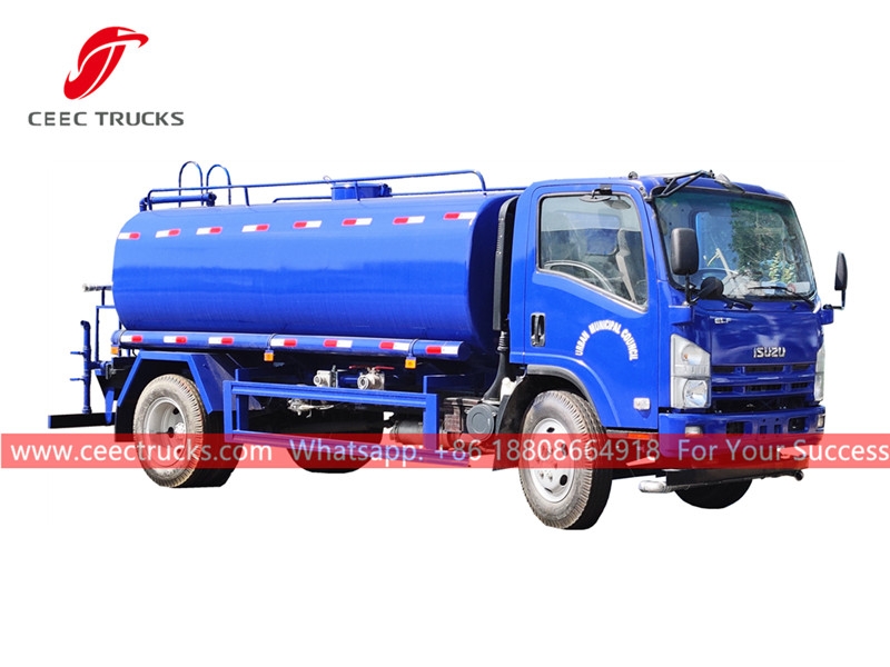 ISUZU 4×2 water bowser truck